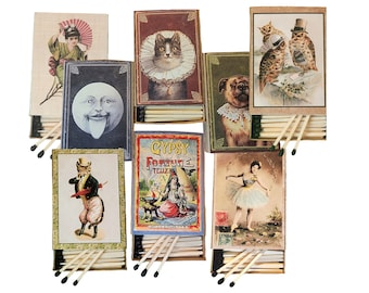 Large Matchboxes | Handmade In Oregon | Choose 2+ & Save! | Vintage, Quirky, Antique | Wood Matchsticks | Decorative | Recycled