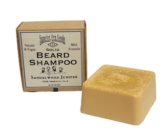 Solid Beard Shampoo | Sandalwood Juniper | Natural | Handcrafted | Vegan