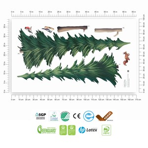 Giant Pine Trees Wall Stickers, Large Tree Wall Stickers, Forest Wall ...