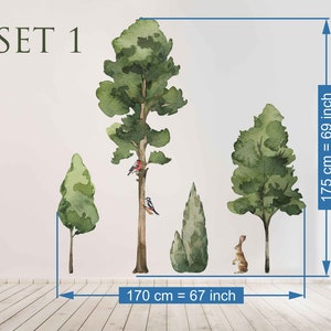 Adesivi murali albero molto grandi Foresta 2 immagine 4