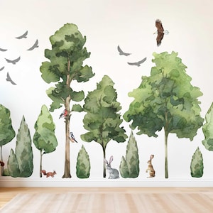 XXL Alberi Foresta Adesivi da Parete Set Adesivi da Parete per la Camera dei Bambini Grande Set di Adesivi da Parete per la Camera dei Bambini Adesivi da Parete