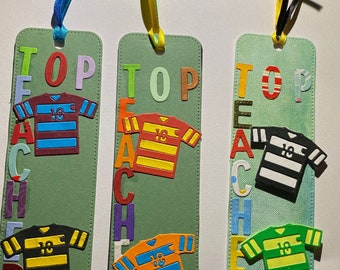 Football Top Teacher Bookmark