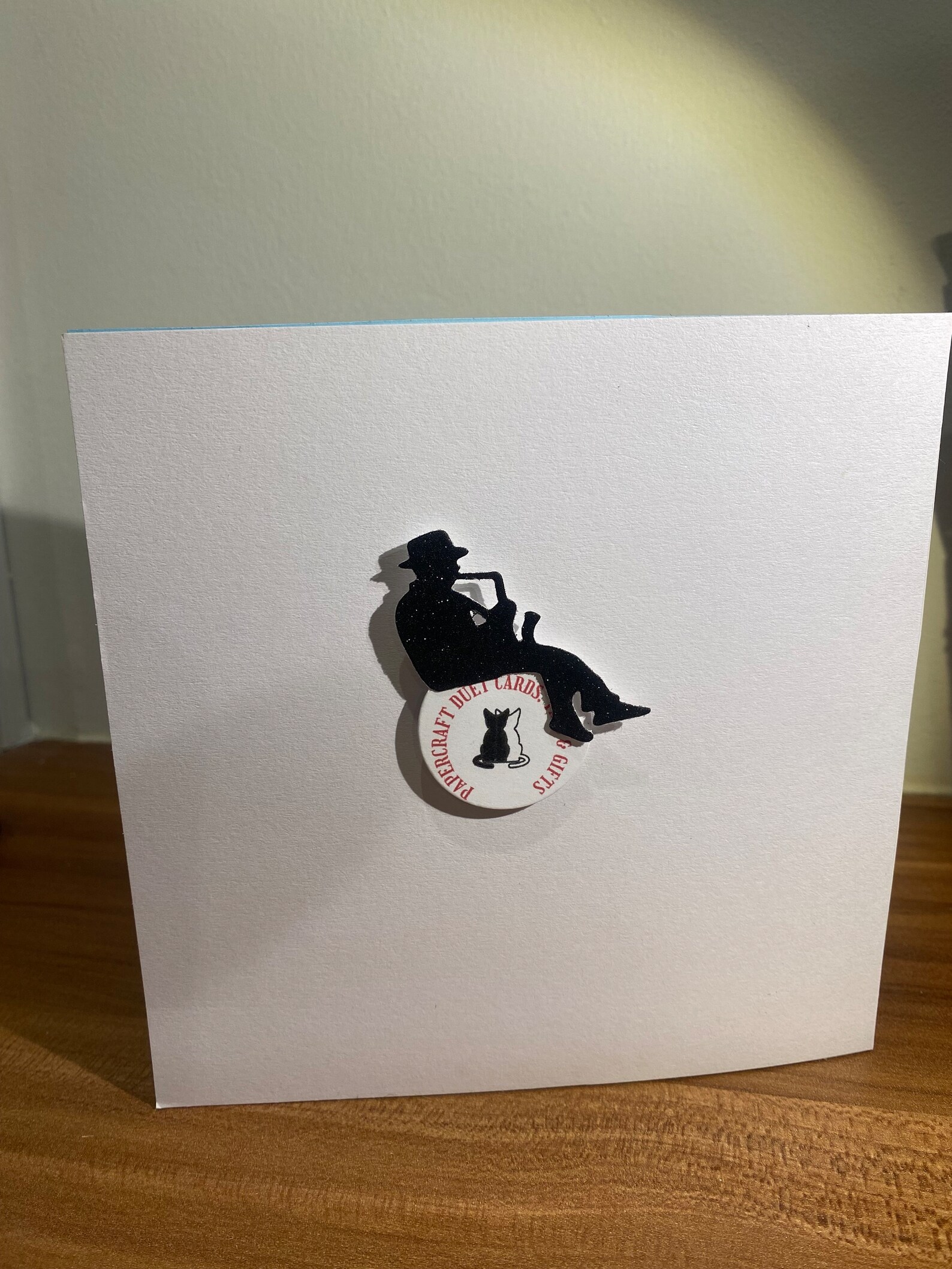 Stylish Jazz Birthday Card for Musicians or Music Lovers Alike Black