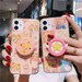 Cute Anime Girl Love Heart Finger Grip iPhone Case For iPhone 7 8 Plus X XR XS 11 12 13 14 mini Pro Max