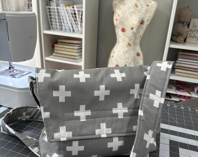 Sewspire Messenger PDF Tote Bag Pattern + Live Online Sewing Course & Video Tutorial