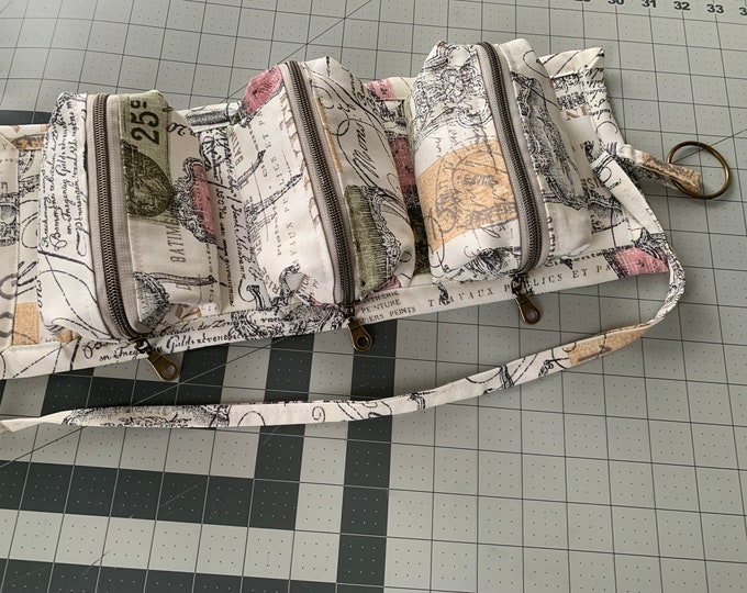 Trinity Tie Up - Three Compartment Zipper Roll Up Organizer - Pattern - Sewing Tutorial plus 21 Project BONUS PDF!