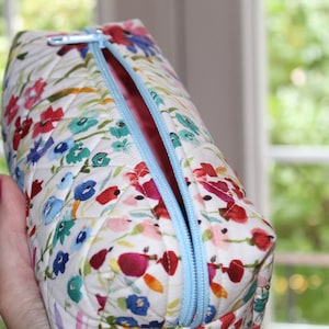 Pattern Measurements & Supply List for the Sewspire Quilted Boxy Bag + Step by Step Video Tutorial