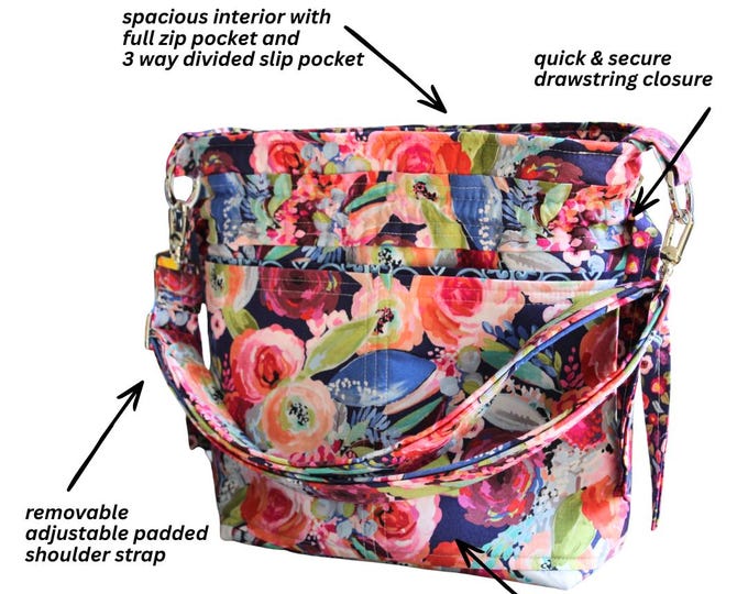 Ultimate Drawstring Purse Sewing Pattern, Rotary Cut Bucket Bag Tutorial (PDF)