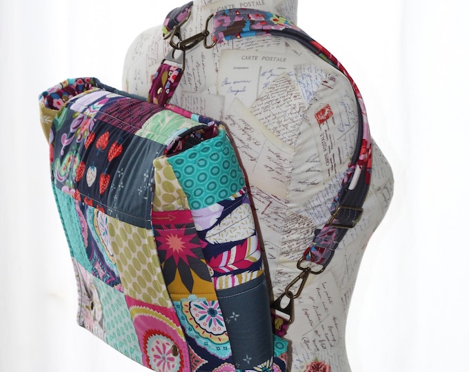 Patchwork Convertible Backpack PDF Happy Go Lucky Sewing Tutorial PDF with 4 step by step videos