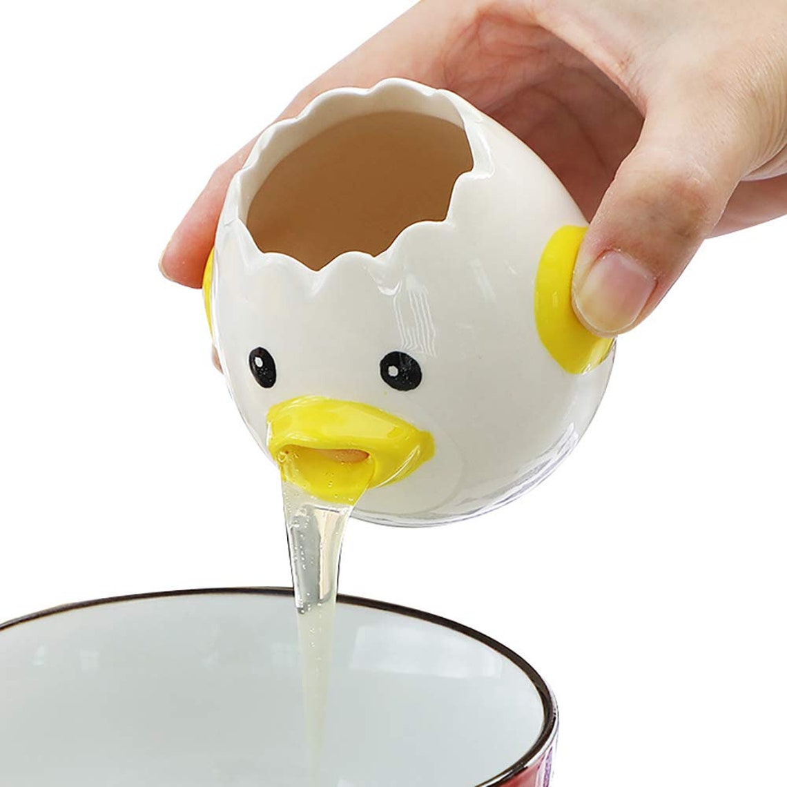 Egg Separator Ceramic Egg Yolk White Divider Separator Etsy