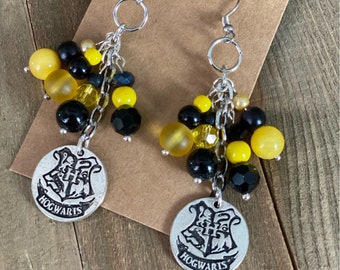 Escuela para Magos Brujas Colgan Pendientes