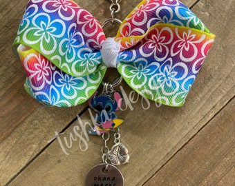 Llavero de encanto de la cartera del arco del arco del espacio