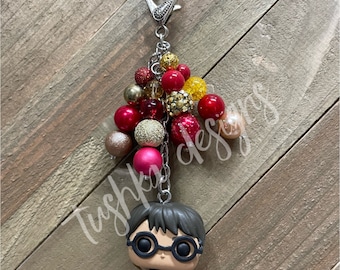 Magic Boy Wizard Purse Charm Keychain