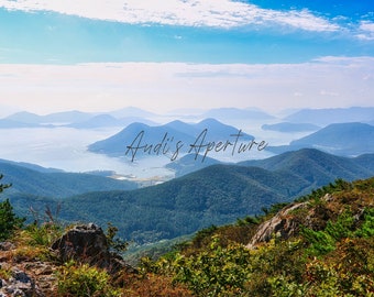 Landscape Print, Mt. Sanbang, South Korea Photography - Framed or Unframed