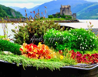 Landscape Print, Eilean Donan Castle, Scotland - Digital Download