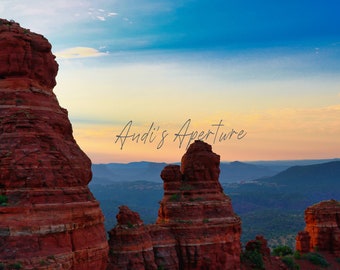 Landscape Print, Red Rocks, Sedona AZ Photography - Framed or Unframed