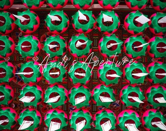 Prayer lanterns, South Korea Photography - Digital Download