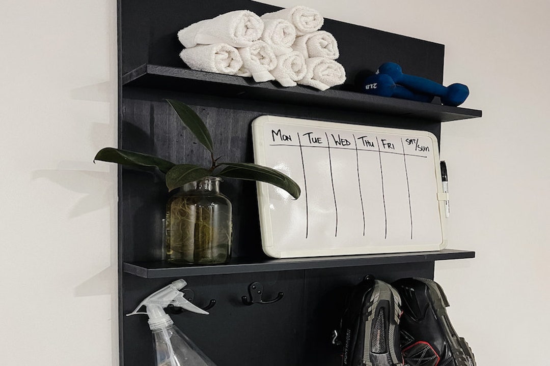 DIY Gym Wall Shelf. Craft Storage and Style With This Instant Download