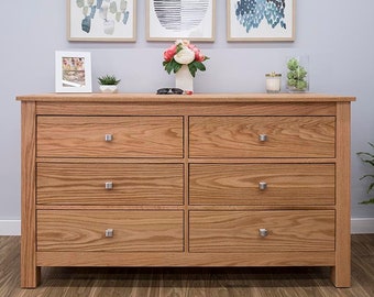 DIY Six Drawer Dresser plans. Comprehensive step by step project instructions. DIY woodworking