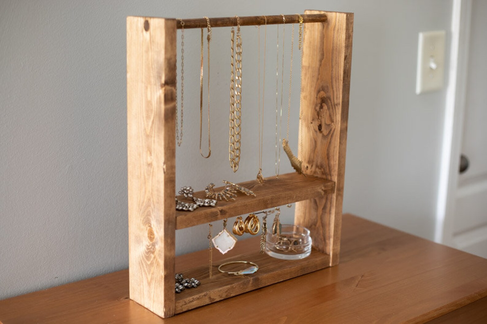 Wooden Jewellery Display Rack Downloadable Plans. Showcase Your Sparkle ...