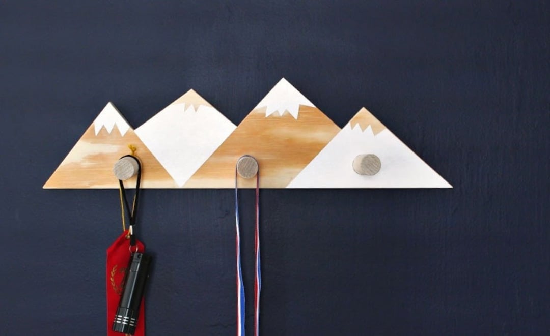 DIY Mountain Wall Coat Hanger/key Hook. Instantly Download to - Etsy