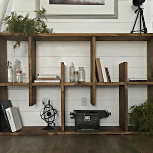 DIY Two-Way bookshelf. Enhance your home display with this instant download.