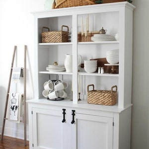 Display Cabinet Downloadable Plans! Elevate Your Kitchen. Showcase Your Treasures with Style DIY Woodworking Project #KitchenDecor #DIYPlans