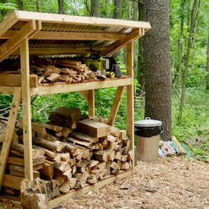 DIY Firewood Shed: Instantly download digital plans for a waterproof garden storage solution.