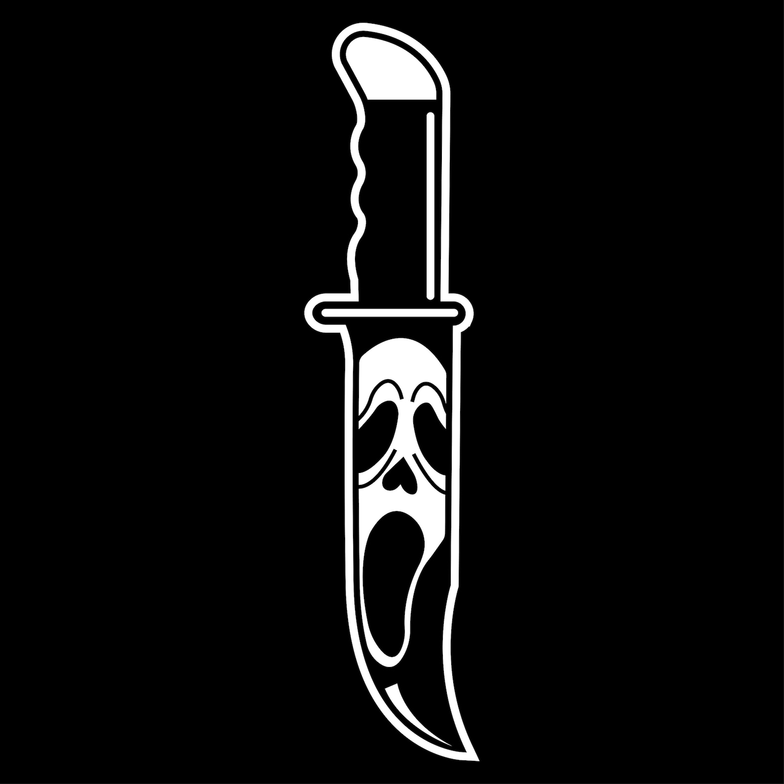 Scream DecalScream StickerScream Knife StickerScream Knife Etsy