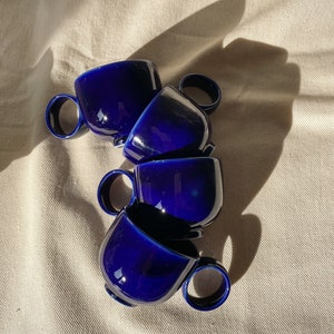 Espresso Cup, Dubble Espresso Cup, Coffie Cup, Cobalt Colour, XS Cup, 2 oz