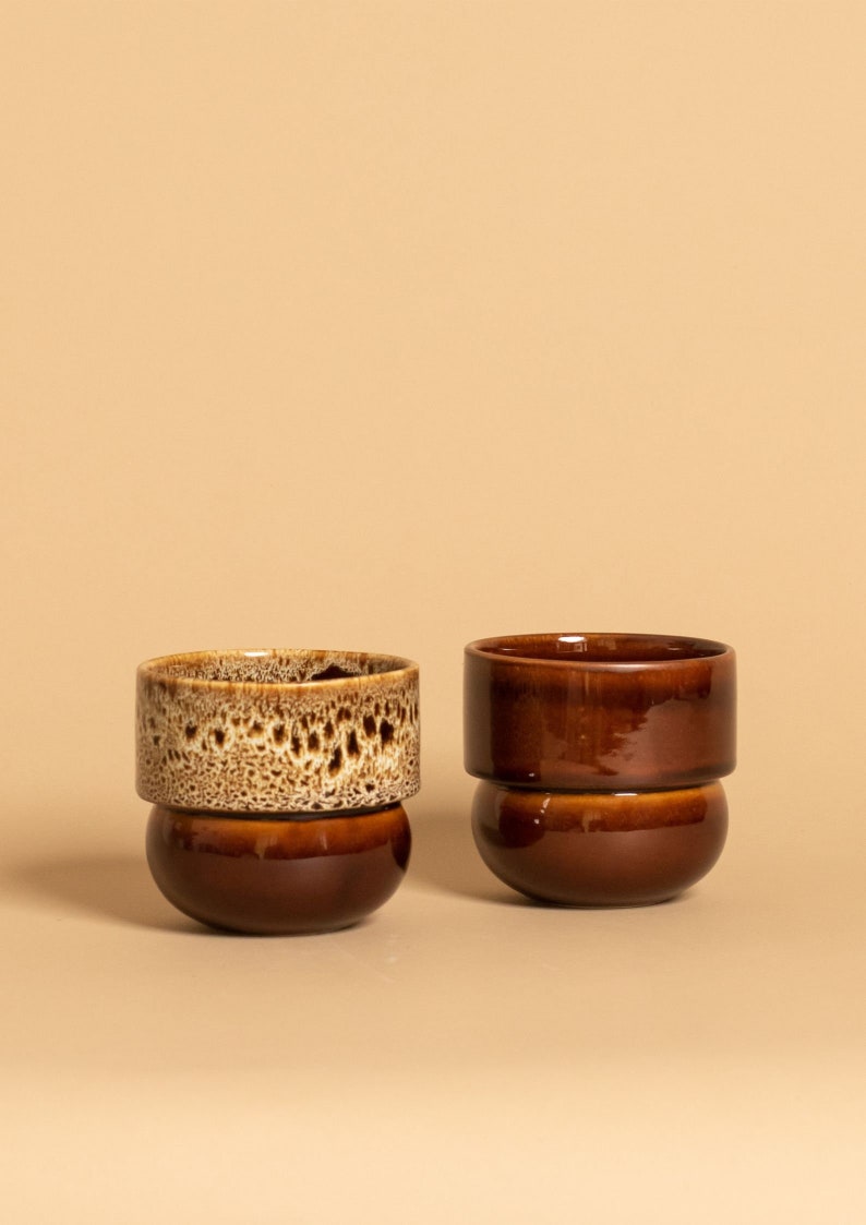 Ceramic Flower Pot, Handmade Pot, Vintage Boho Flower Pot, honey image 7