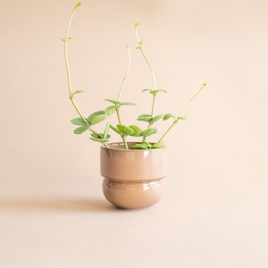 Small Succulent Pot, Mini Succulent Pot, Cactus Planter, Blue Pot, Minimalist Pot, Cactus Planter, Mini Pottery image 2