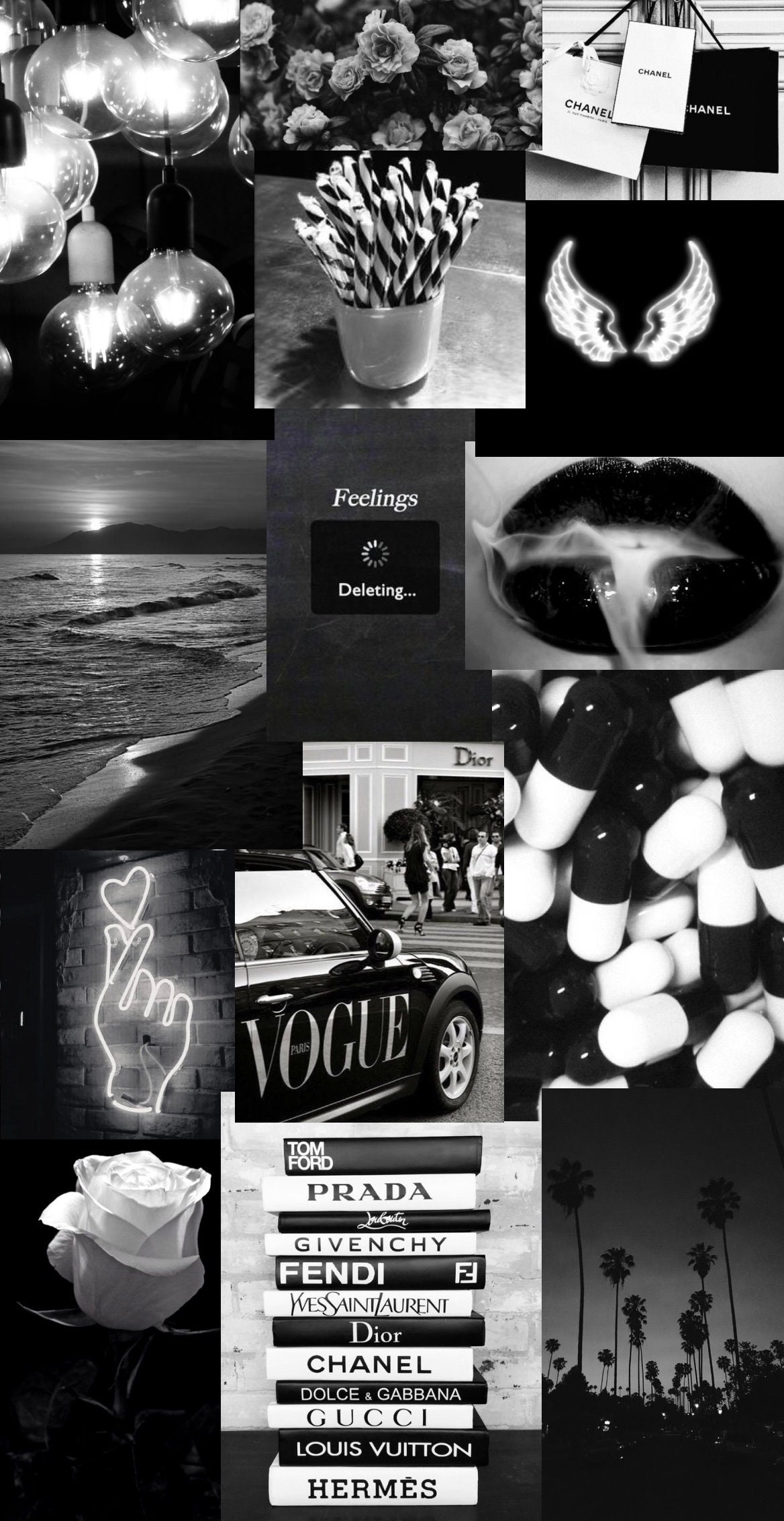 black&white aesthetic wallpaper