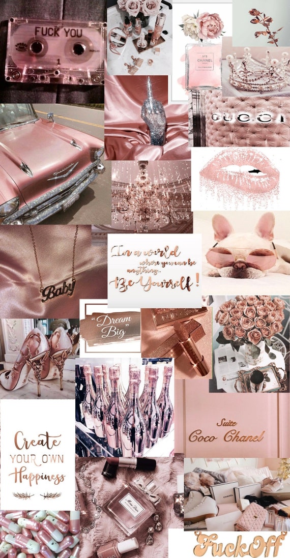 rose gold aesthetic wallpaper