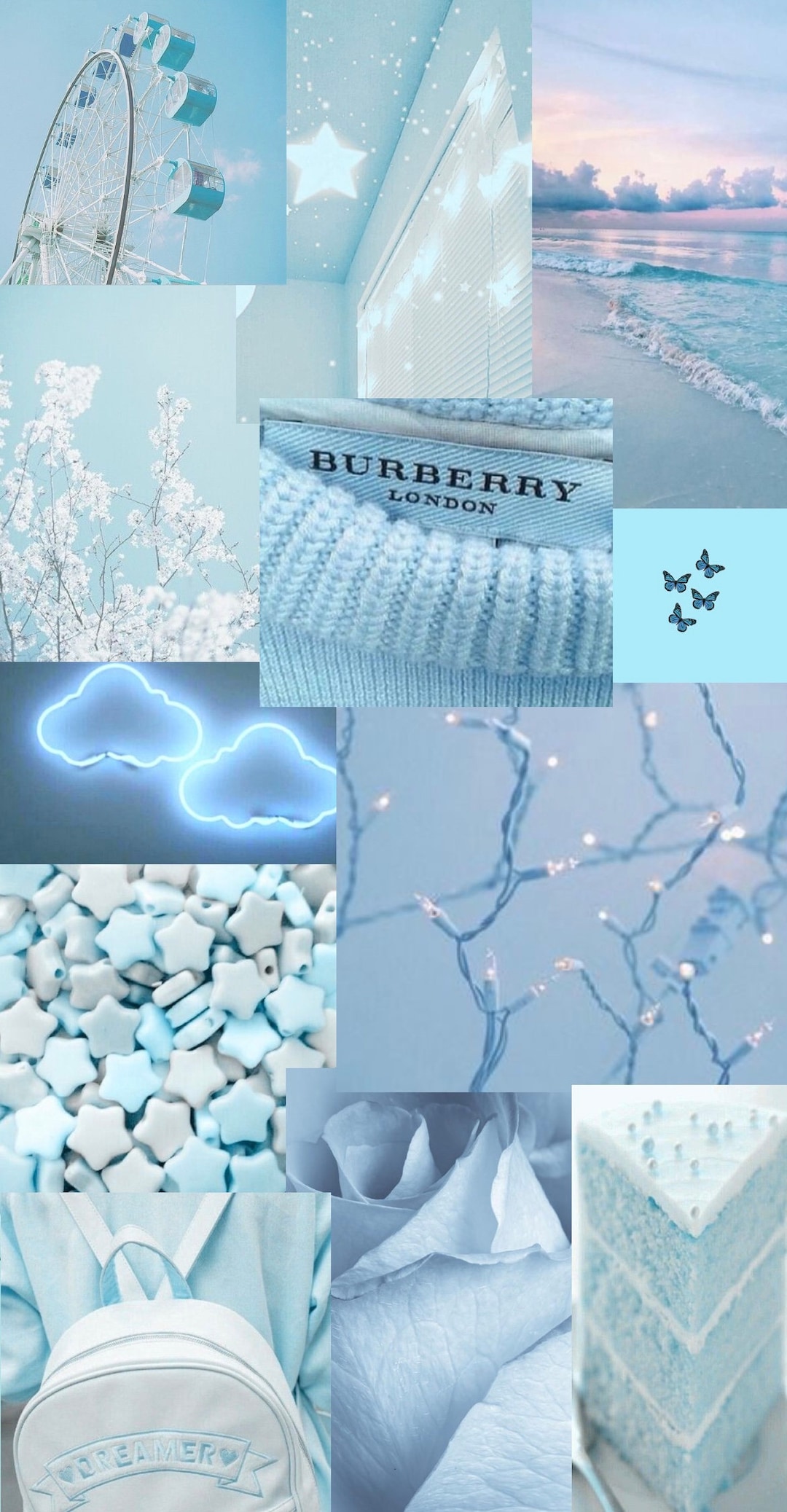 baby blue aesthetic wallpaper