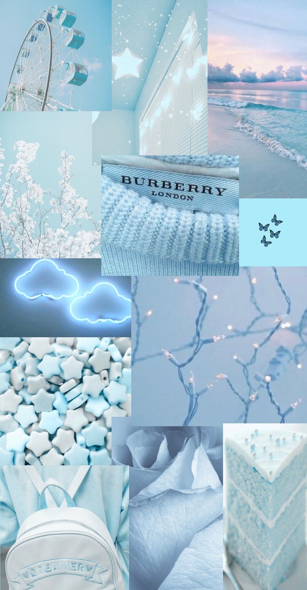 Baby Blue Aesthetic Wallpaper - Etsy Finland