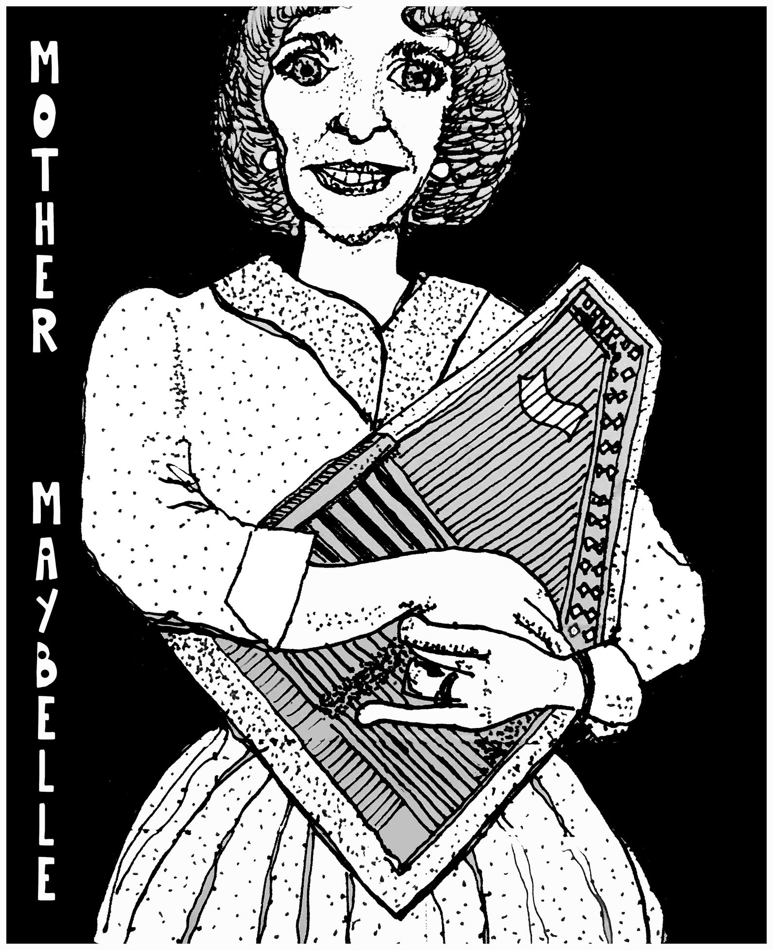 Mother Maybelle Carter Tshirt Autoharp Carter Familycarter Etsy