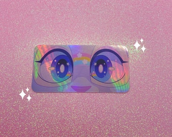 Rainbow Kougra Eyes - Holographic Sticker