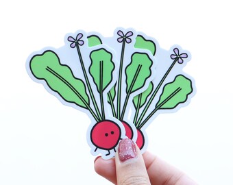 Radish Sticker | Etsy