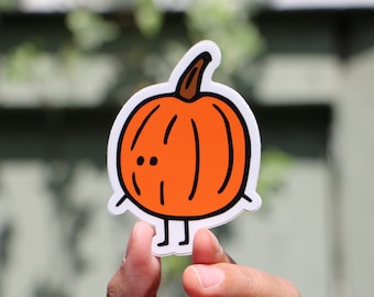 Fall pumpkin cute food sticker