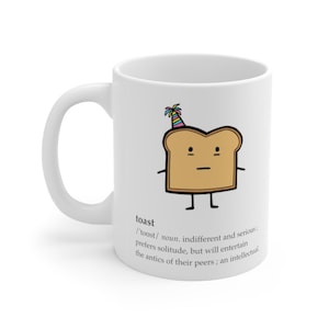 Toast bread personality food mug