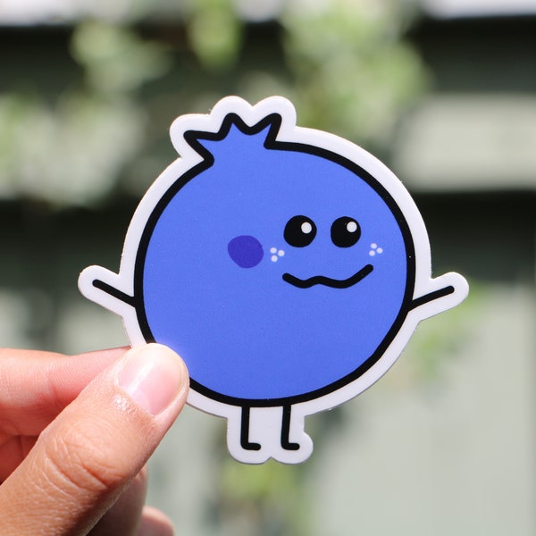 Blueberry lover cute kawaii sticker
