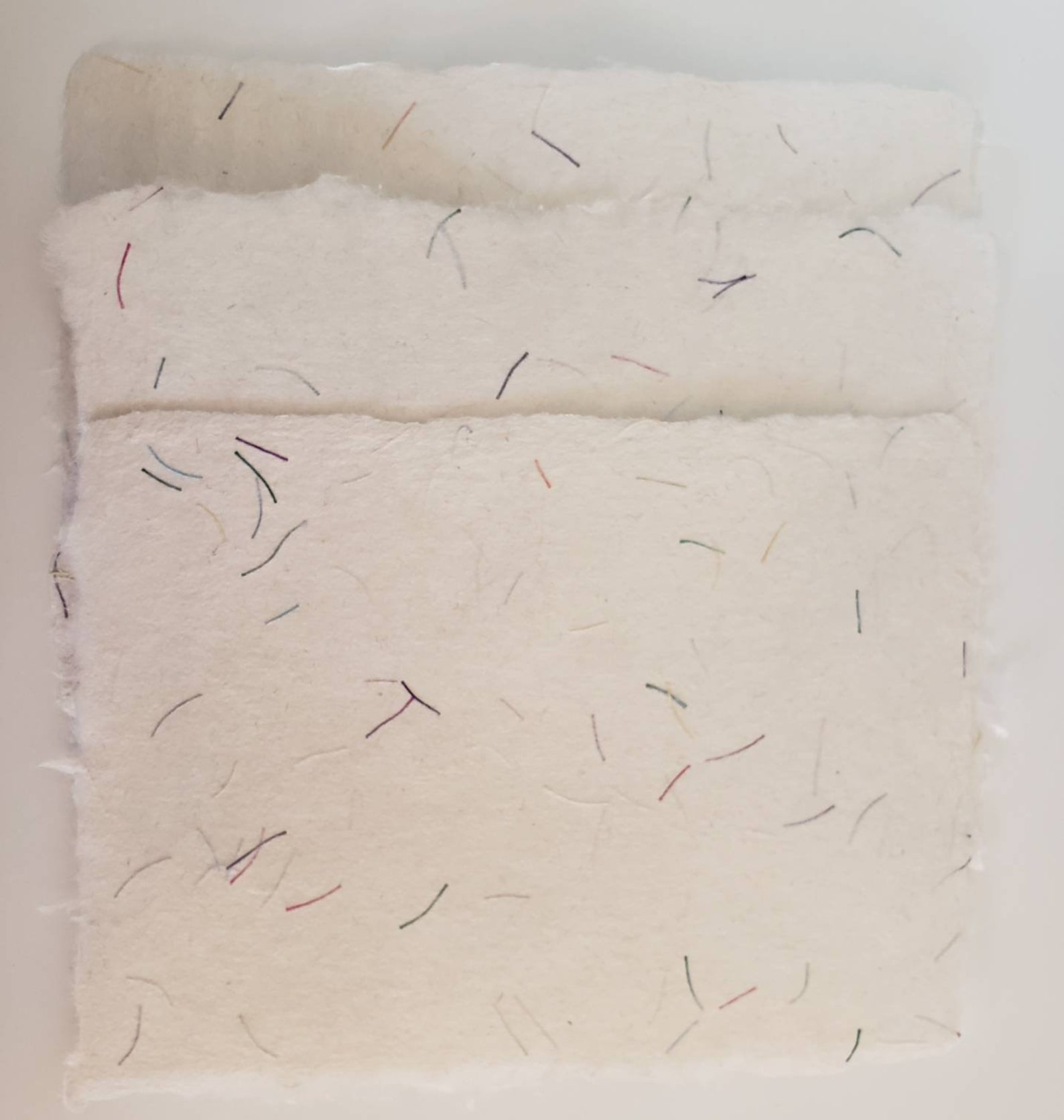 Handmade Abaca Paper With Rainbow Threads, Pack of 6 Etsy