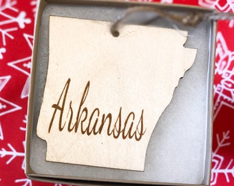 Arkansas svg Christmas Ornament SVG, United States SVG, Ornament SVG, Laser Cut Vector