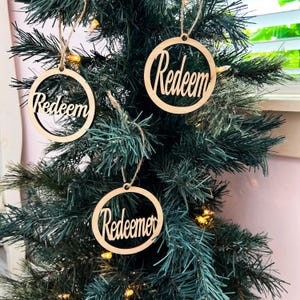Redeemer Ornament SVG Digital Download Lightburn and Glowforge Files, Christ the Redeemer Christmas Ornaments Laser File