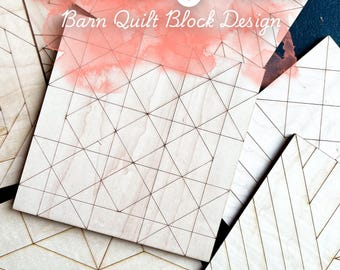 50+ Barn Quilt SVG Bundle | Wood Barn Quilt Laser Cut Files | Glowforge Lightburn SVG | Farmhouse Quilt Block Wall Art Patterns