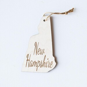 New Hampshire SVG Christmas Ornaments, United States SVG, Ornament SVG, Laser Cut Vector