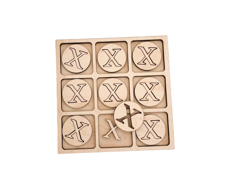 Tic Tac Toe SVG Board Game SVG Laser Cut Files Digital - Etsy
