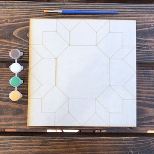 Archivo SVG de corte de colcha de granero de girasoles, patchwork de granja floral