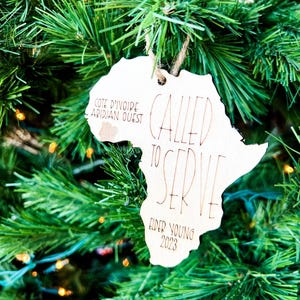 Missionar Mission Weihnachten Ornament Laser SVG-Dateien, Afrika LDS Mission Geschenk